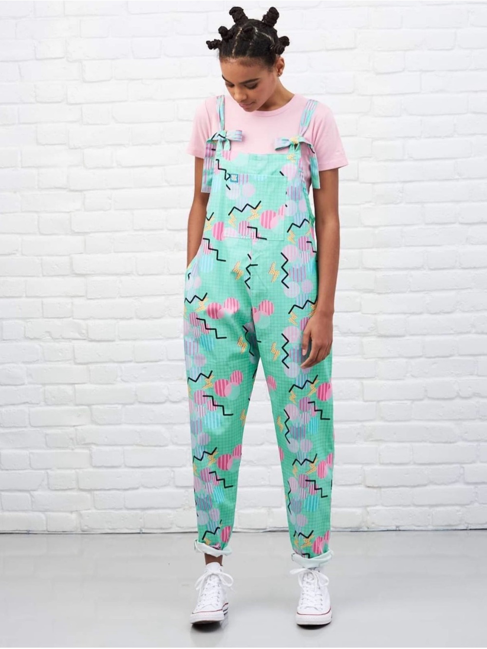 LUCY & YAK Limited Edition Dungarees Collab w/ KapeeshKrafts Size Medium/30 VGUC